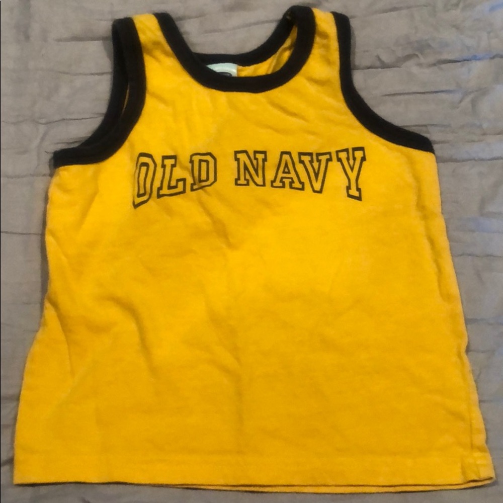 2T yellow sleeveless shirt
